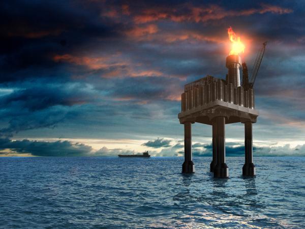 Oil Rig, North Sea Oil