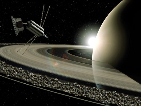 The rings of Saturn