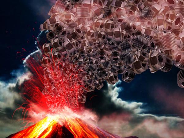 Volcano eruption